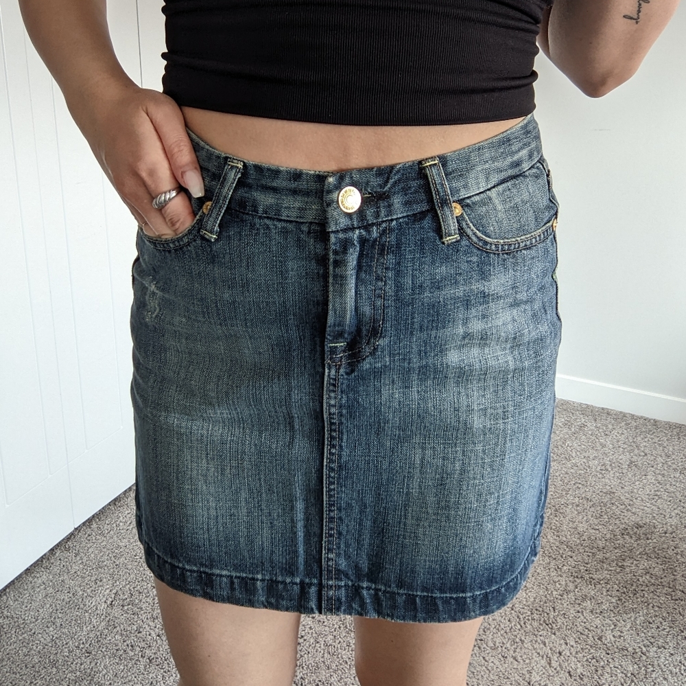 Authentic 7 for all man kind denim skirt